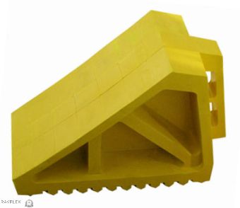 CWC12 Yellow Rubber Wheel Chocks| Rayflex Group