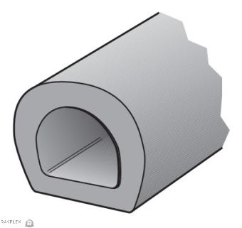 RRE7070 Rubber Extrusion D Section