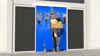 Insulated Strip Curtain Kit