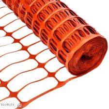 Barrier Fencing - Plastic - 1000m wide x 50m Long Roll - Orange