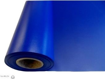PVC Coated Polyester 610gsm -Blue Matt - 2500mm w X 50m Roll