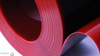Red ISO 25980 Welding Grade PVC Rolls 
