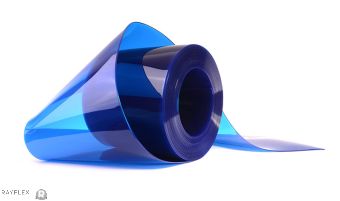 TRANSPARENT BLUE PVC STRIP CURTAIN / PVC ROLL