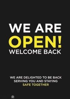We are open A1 board